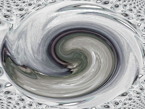 Abstract Silver Acrylic Circles